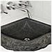 Lavabo ad angolo sospeso Grigio (30-37) x (30-37) x 12 cm - Foto miniatura 3