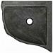 Lavabo ad angolo sospeso Grigio (30-37) x (30-37) x 12 cm - Foto miniatura 6