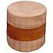 Pouf Imbottito Fatto A Mano Marrone 42x42x45h - Foto miniatura 1