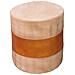 Pouf Imbottito Fatto A Mano Marrone 42x42x45h - Foto miniatura 2
