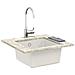 Lavello Bianco 430 x 460 mm 80% Quarzo e 20% Resina - Foto miniatura 2