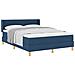 Letto a molle con materasso Blu 200 x 140 cm Poliestere - Foto miniatura 1