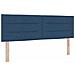Letto a molle con materasso Blu 200 x 140 cm Poliestere - Foto miniatura 3