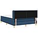 Letto a molle con materasso Blu 200 x 140 cm Poliestere - Foto miniatura 5