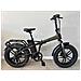Bici E-bike Fat Bike Misura 20 Cambio 7v Batteria 48v 17,5ah Motore 250w 50nm Bicicletta Elettrica Pieghevole In Alluminio - Titanio Nero Opaco - Foto miniatura 3