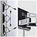 Supporto TV da Parete Articolato, Staffa VESA 800x500 a Muro per TV fino a 100" / 45Kg, Braccio per Schermo Piatto a Profilo Basso, Conforme TAA - Foto miniatura 3