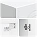 Mobiletto a muro Bianco 33 x 34,5 x 90 cm Legno ingegnerizzato - Foto miniatura 6