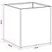 Vaso da giardino 2 pz Antracite 45 x 45 x 45 cm - Foto miniatura 8