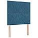 Letto box spring con materasso Blu 100 x 200 cm Velluto - Foto miniatura 4