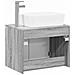 Set di mobili per il bagno Sonoma grigio Legno ingegnerizzato - Foto miniatura 9