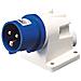 Spina Fissa Da Parete A 90° Protetta Hp Ip44 2p+t 16a 230v 50/60hz6h Cablaggio A Vite - Foto miniatura 2