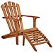 Sedia Da Giardino Adirondack Con Poggiapiedi Massello Di Acacia - Foto miniatura 1
