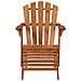 Sedia Da Giardino Adirondack Con Poggiapiedi Massello Di Acacia - Foto miniatura 2