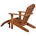 Sedia Da Giardino Adirondack Con Poggiapiedi Massello Di Acacia - Foto miniatura 3