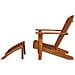 Sedia Da Giardino Adirondack Con Poggiapiedi Massello Di Acacia - Foto miniatura 6
