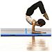 Tappetino Ginnastica Gonfiabile Con Pompa 700x100x10cm Pvc Blu - Foto miniatura 2