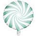 Partydeco - Palloncino Alluminio Lecca Lecca Color Menta E Bianco - Foto miniatura 1