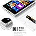 Custodia Compatibile Con Nokia Lumia 925 In Classy Argento - Coperchio Protettiva Con Chiusura Magnetica, Funzione Stand E Tasca Per Le Carte - Foto miniatura 6