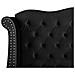 Letto Matrimoniale In Velluto Nero 180 X 200 Cm Ayette - Foto miniatura 18