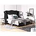 Letto Matrimoniale In Velluto Nero 180 X 200 Cm Ayette - Foto miniatura 11
