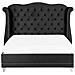Letto Matrimoniale In Velluto Nero 180 X 200 Cm Ayette - Foto miniatura 21