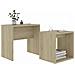 Set Tavolini Salotto Rovere Sonoma 48x30x45cm Legno Multistrato - Foto miniatura 3