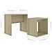 Set Tavolini Salotto Rovere Sonoma 48x30x45cm Legno Multistrato - Foto miniatura 6