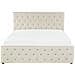 Letto Contenitore Singolo Velluto Grigio 140 X 200 Cm Amiens - Foto miniatura 9