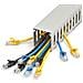 Canalina di cablaggio cavi scanalata con coperchio, 50mm P x 50mm H - 2m L - 8mm, canalina passacavi in PVC per cavo di rete / canaline a parete, massimo 80 cavi, certificata UL - Foto miniatura 4