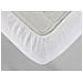 Traversa Coprimaterasso Per Letto In Spugna 100% Cotone Jacquard Made In Italy Angoli Elasticizzati Matrimoniale Bianco - Foto miniatura 2