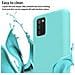 Catena Di Telefoni Cellulari Compatibile Con Samsung Galaxy A02s In Liquid Turchese - Coperchio Di Protezione In Silicone Con Cordino Regolabile In Lunghezza - Foto miniatura 3