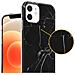 Cadorabo Custodia Compatibile Con Apple Iphone 12 Pro Max In Marmo Nero Bianco No. 22 - Coperchio Protettivo In Silicone Tpu Con Motivo A Mosaico - Foto miniatura 3