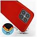 Cover Per Honor X8 4g In Silicone Semi-rigido Soft-touch Rossa - Foto miniatura 5