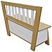 Crooked Corky Storage Bench Brown /white Panca porta giocattoli Libera installazione Marrone, Bianco - Foto miniatura 6