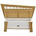 Crooked Corky Storage Bench Brown /white Panca porta giocattoli Libera installazione Marrone, Bianco - Foto miniatura 4