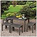 Tavolo Da Esterno Vasto, Tavolo Rettangolare Da Pranzo, Tavolo Da Giardino Indoor E Outdoor Multiuso, 100% Made In Italy, 138x78h72 Cm, Antracite - Foto miniatura 1