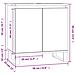 Mobile Da Bagno Bianco 58x33x60 Cm In Legno Multistrato - Foto miniatura 5