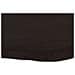 Piano Bagno Marrone Scuro 60x40x2 cm Legno Massello Trattato - Foto miniatura 6