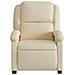 Poltrona Reclinabile In Tessuto Crema - Foto miniatura 3