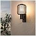 Applique Industrial Da Esterno Ravello 1 Luce Acciaio Zincato Nero Sensore - Foto miniatura 1