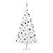 Albero Di Natale Preilluminato Con Palline Bianco 240 Cm Pvc - Foto miniatura 1