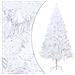 Albero Di Natale Preilluminato Con Palline Bianco 240 Cm Pvc - Foto miniatura 2