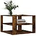 Tavolino Salotto Rovere Fumo 59,5x59,5x40 Cm Legno Multistrato - Foto miniatura 3