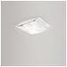 Plafoniera Michela Piccola 32x21cm Bianco Lucido 2xe27, Vetro Curvo Con Base Cromata, Ip20, Max 2x42w, Lampada Da Soffitto Elegante - Foto miniatura 3