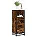 Armadietto Bagno Rovere Fumo 35x37,5x100cm In Legno Multistrato - Foto miniatura 1