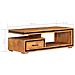Lusso Casadino -  Tavolino Da Salotto 100x45x33 Cm In Legno Massello Di Acacia - Foto miniatura 8