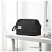 Borsa Da Toilette Da Viaggio - Organizer Per Cosmetici In Tessuto Oxford Black - Foto miniatura 3