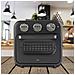 JEFR1816 friggitrice 16 L Superficie piana 1400 W Friggitrice ad aria calda Nero - Foto miniatura 4