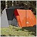 Tenda da Campeggio 3 Persone Grigio e Arancione Impermeabile - Foto miniatura 1