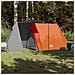 Tenda da Campeggio 3 Persone Grigio e Arancione Impermeabile - Foto miniatura 2